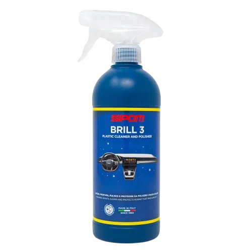 SIPOM BRILL 3 – Kunststoffpflege für Armaturenbrett & Innenraum – 500 ml