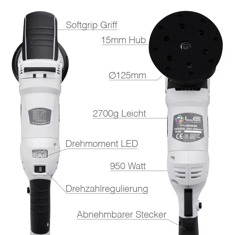 Exzenter Poliermaschine "T4200" - 15Mm Hub – Bild 4